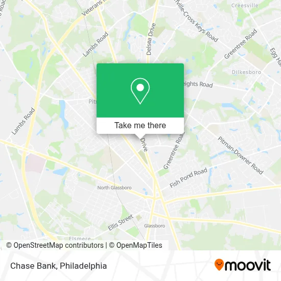 Chase Bank map