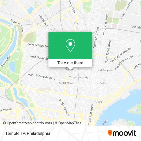 Temple Tv map
