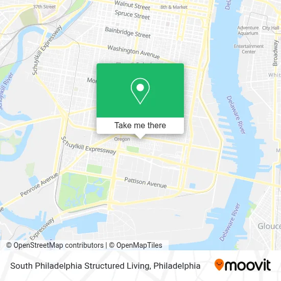 South Philadelphia Structured Living map