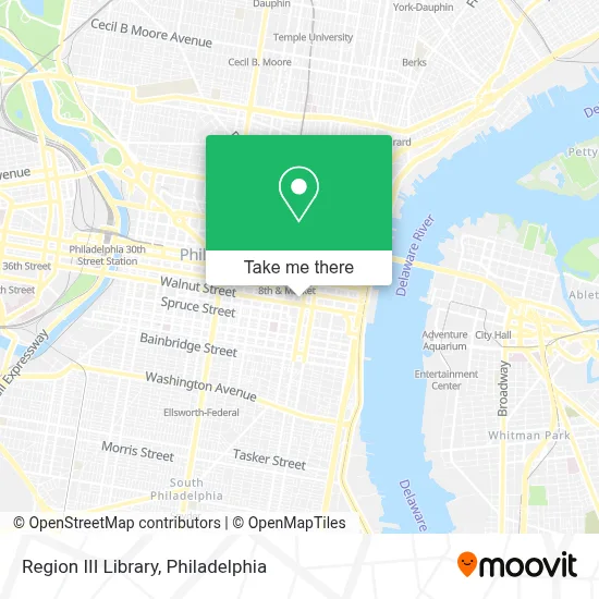 Region III Library map