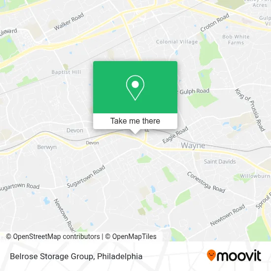 Belrose Storage Group map