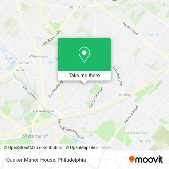 Quaker Manor House map