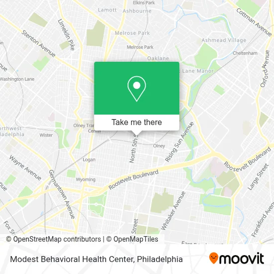 Modest Behavioral Health Center map