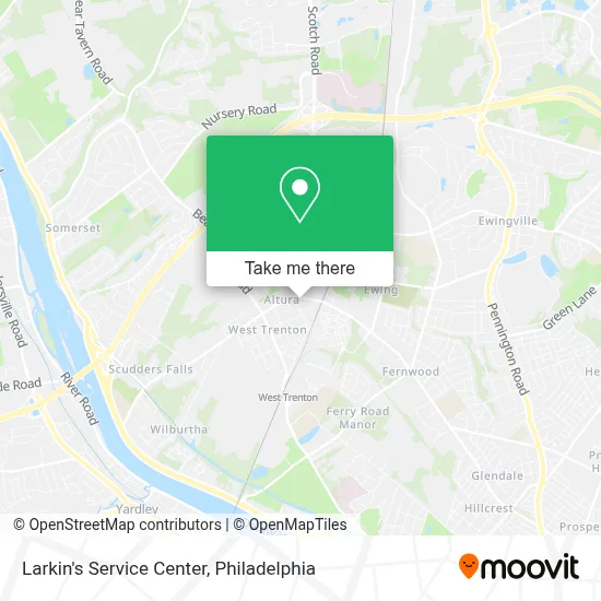 Larkin's Service Center map