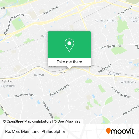 Re/Max Main Line map