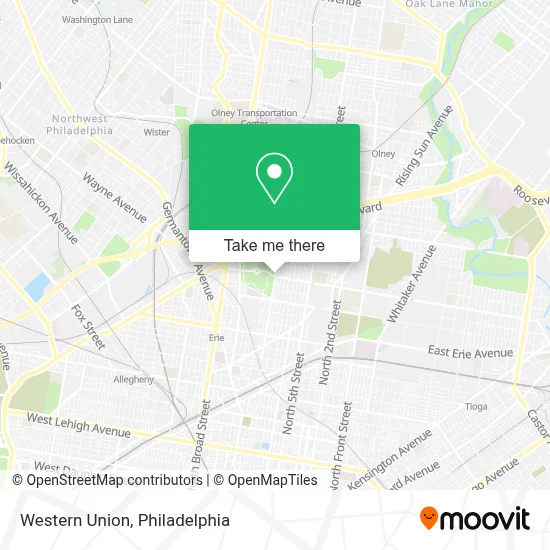 Western Union map