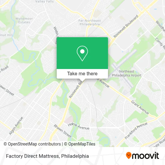 Factory Direct Mattress map