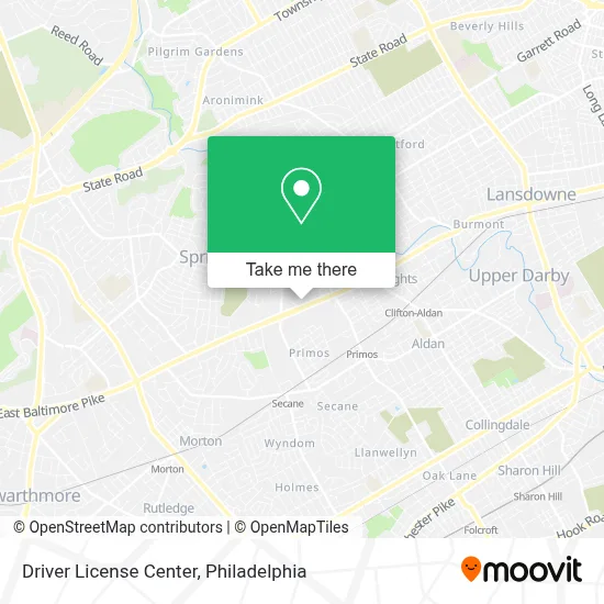 Driver License Center map
