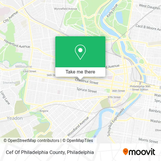 Cef Of Philadelphia County map