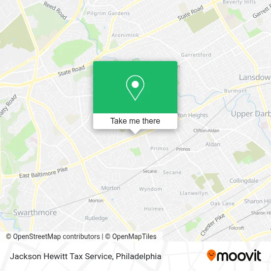 Jackson Hewitt Tax Service map
