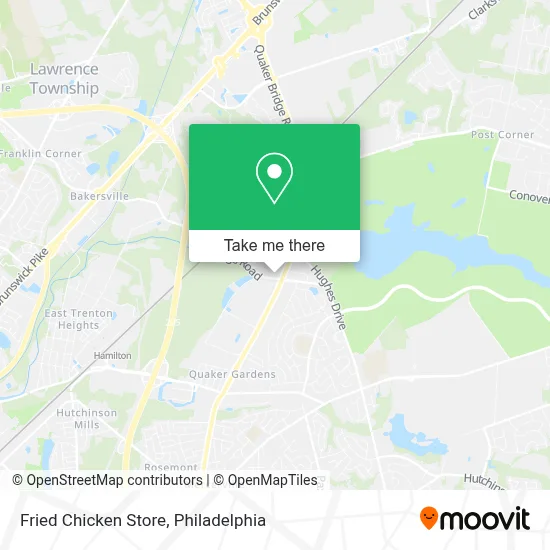 Fried Chicken Store map