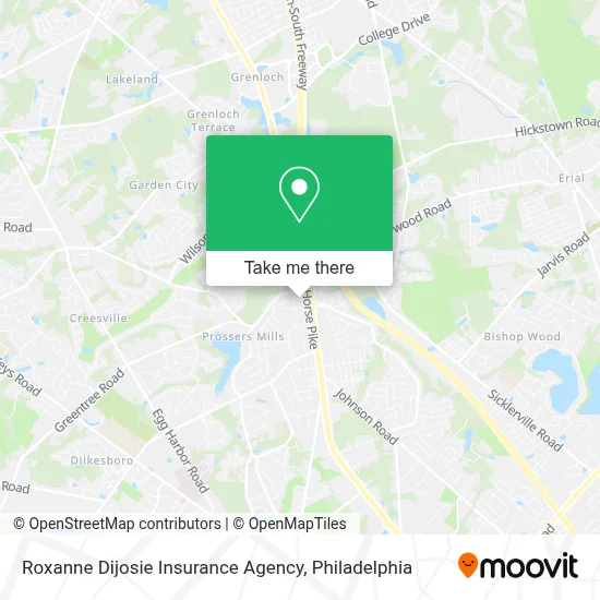 Roxanne Dijosie Insurance Agency map