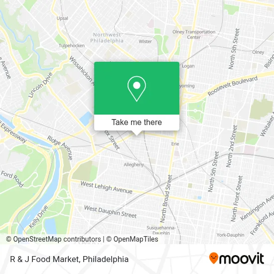 R & J Food Market map