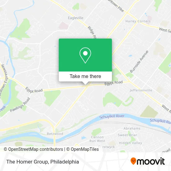 The Homer Group map