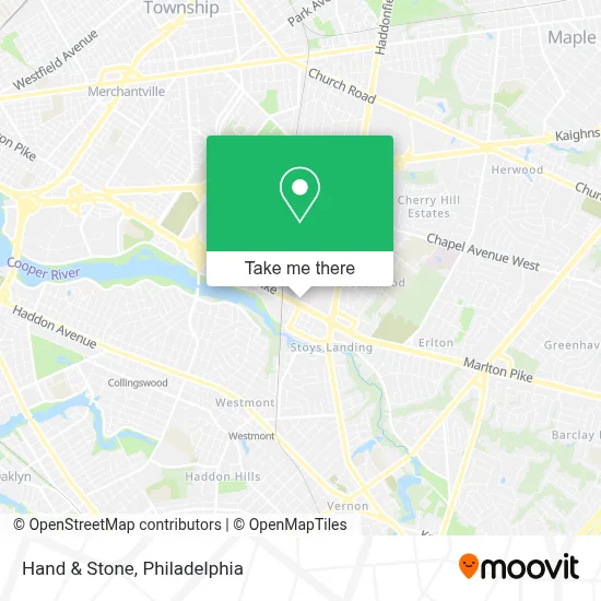 Hand & Stone map