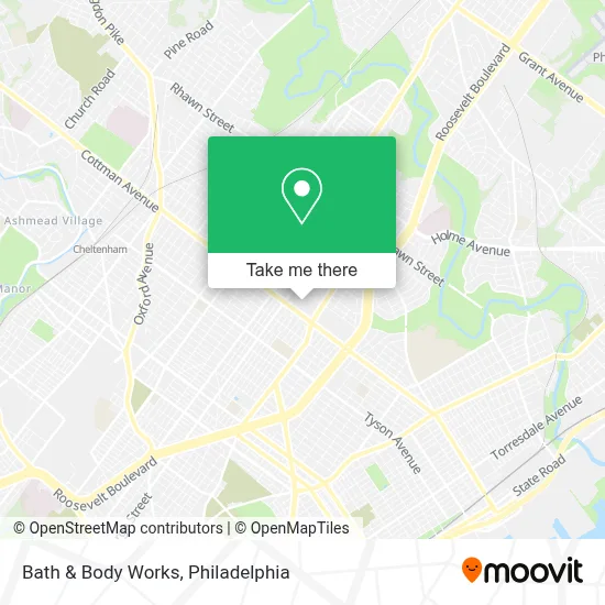 Bath & Body Works map
