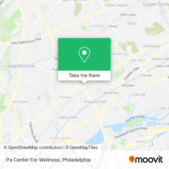 Pa Center For Wellness map