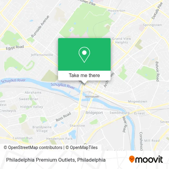 Philadelphia Premium Outlets map