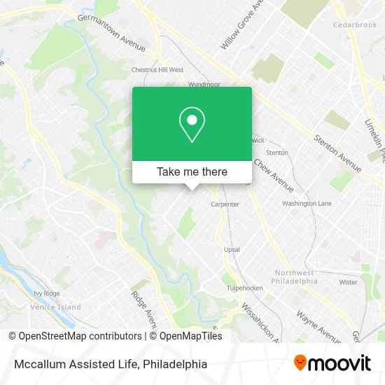 Mccallum Assisted Life map
