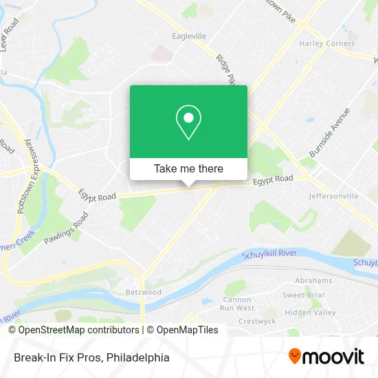 Break-In Fix Pros map