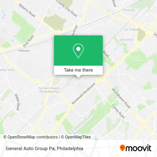 General Auto Group Pa map