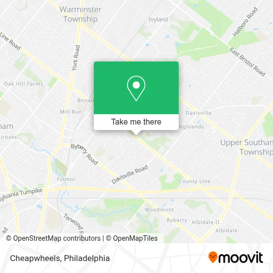Cheapwheels map