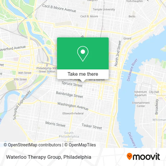 Waterloo Therapy Group map