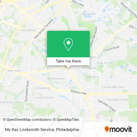 My Key Locksmith Service map