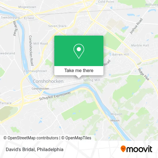 David's Bridal map
