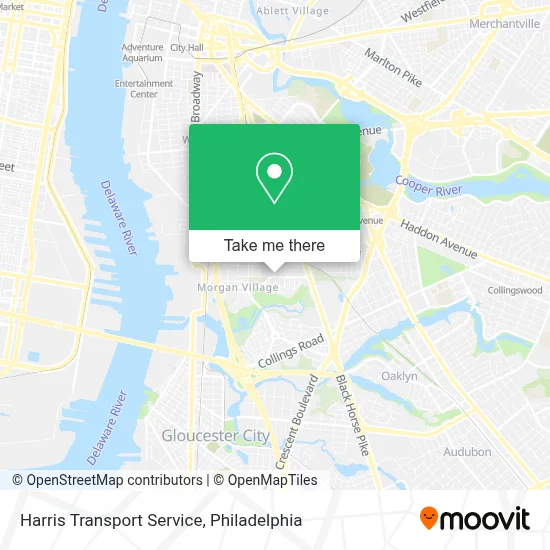 Harris Transport Service map