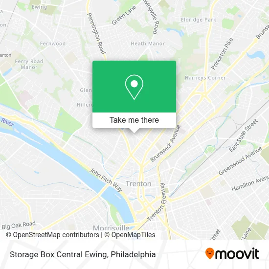 Storage Box Central Ewing map