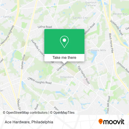 Ace Hardware map