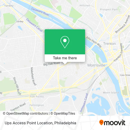 Ups Access Point Location map