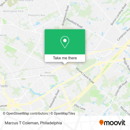 Marcus T Coleman map