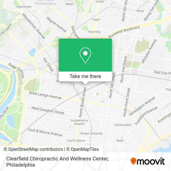 Clearfield Chiropractic And Wellness Center map