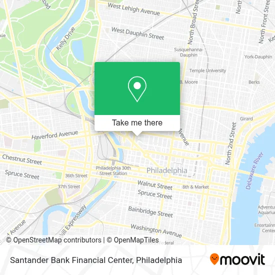 Santander Bank Financial Center map