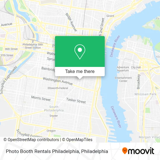 Photo Booth Rentals Philadelphia map