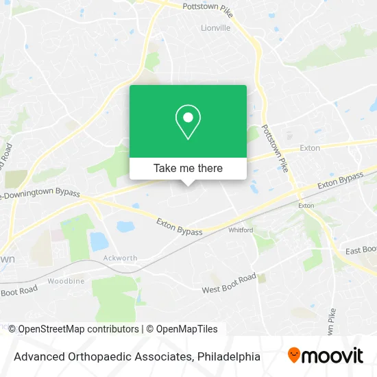 Advanced Orthopaedic Associates map