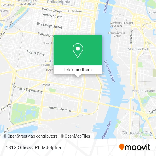 1812 Offices map