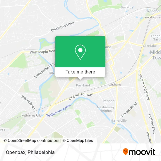 Openbax map