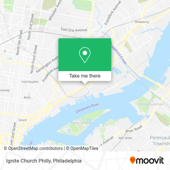 Ignite Church Philly map