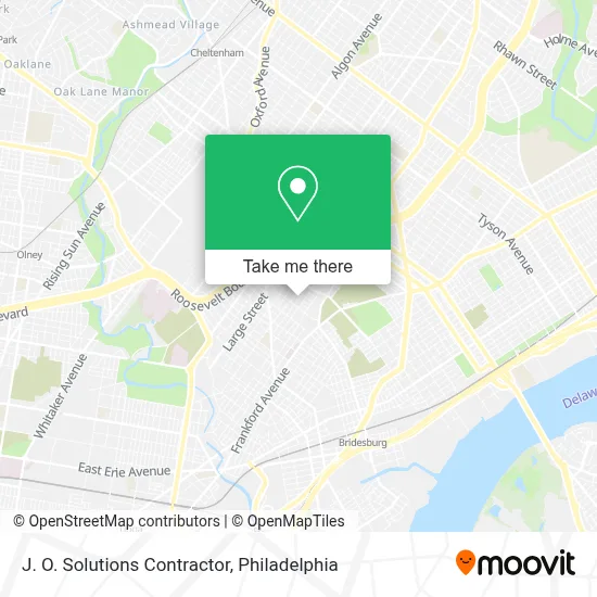 J. O. Solutions Contractor map