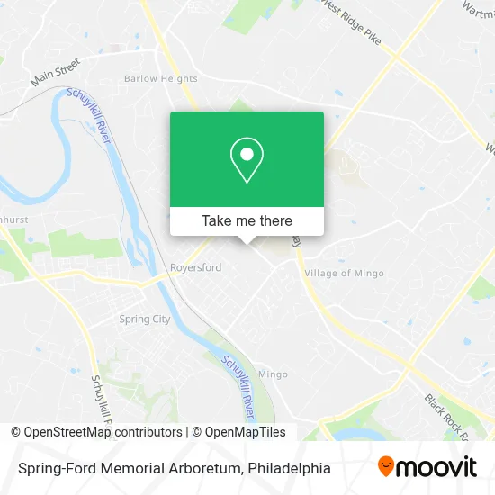 Spring-Ford Memorial Arboretum map