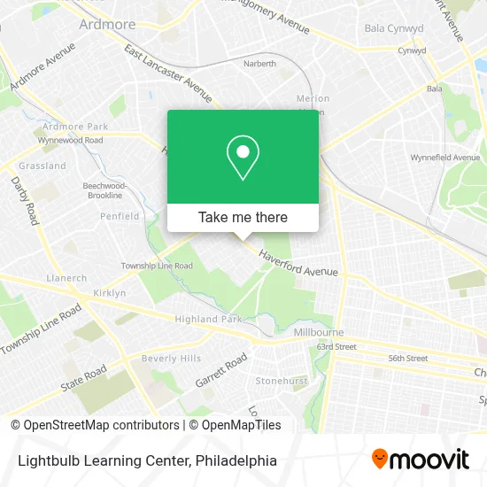 Lightbulb Learning Center map