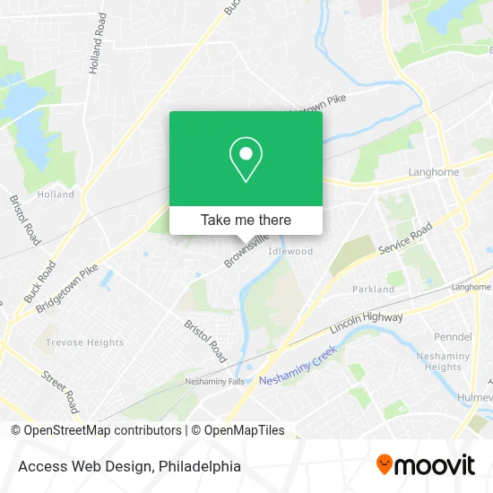 Access Web Design map