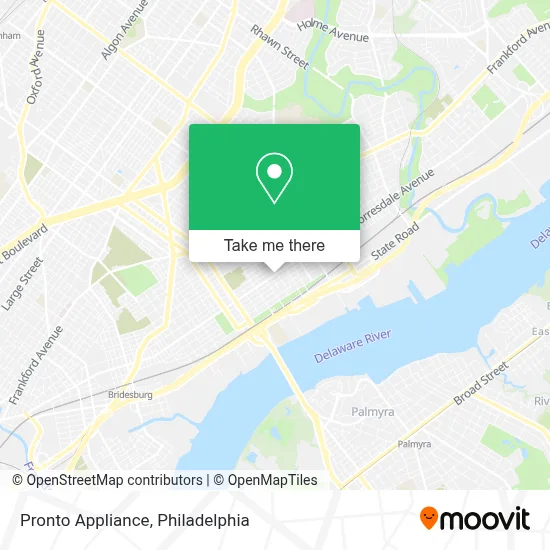 Pronto Appliance map