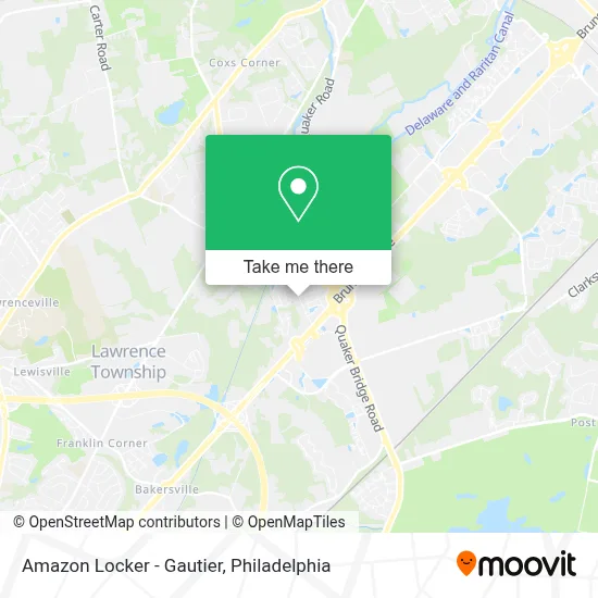 Amazon Locker - Gautier map