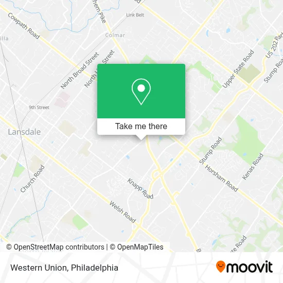 Western Union map