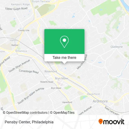 Pensby Center map