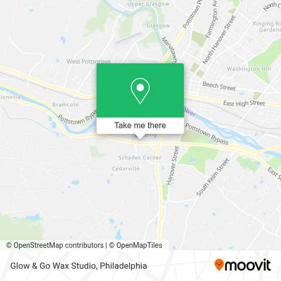 Glow & Go Wax Studio map